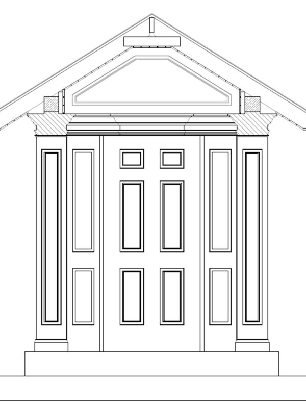 porch-front-plan-section