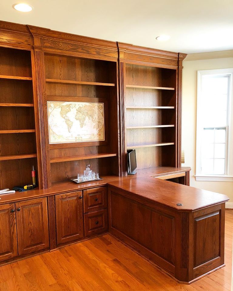 custom office cabinets wood